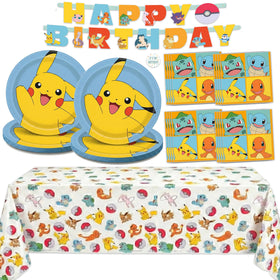 Unique Pokemon banner 75-inch centerpiece brightens any party space