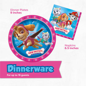 Unique Skye Paw Patrol napkins catching spills and messes neatly