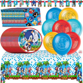 Unique Sonic balloons 12-inch inflated to brighten the party space