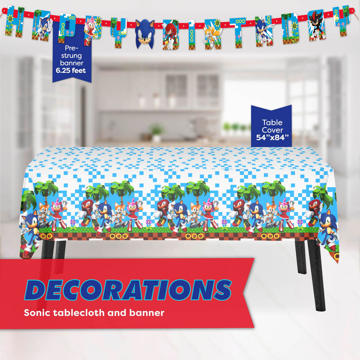 Unique Sonic character masks for kids to wear and brighten party activities.