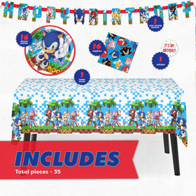 Unique Sonic 6.5-inch napkins for quick cleanup and festive moments.