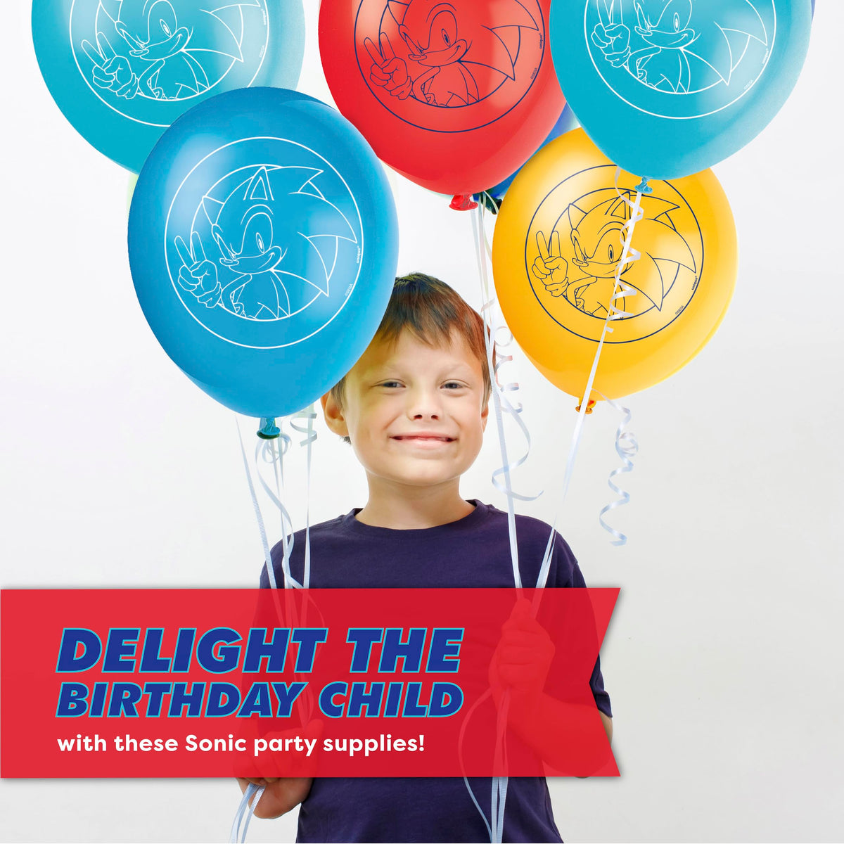 Unique Sonic 'It's My Birthday' sticker adds playful birthday reveal moments