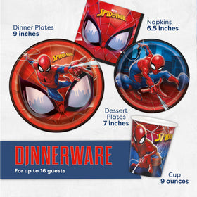 Unique Spiderman 7-inch cake plates perfect for cupcakes or cake at celebrations.