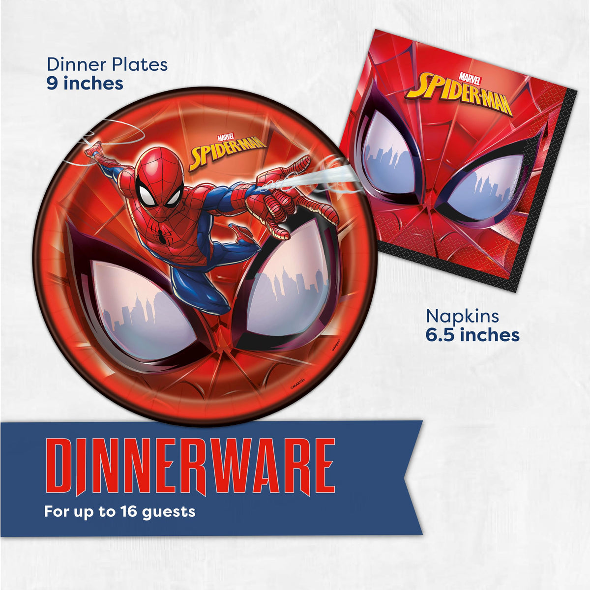 Unique Spiderman masks invite kids to role-play and mingle.