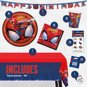 Unique Spiderman 16 plates provide sturdy serving for kid-friendly meals and desserts.