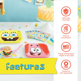 Unique Spongebob napkins for quick cleanups and table touch-ups