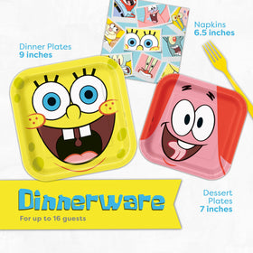 Unique Spongebob 7-inch plates for kid-friendly portions and fun