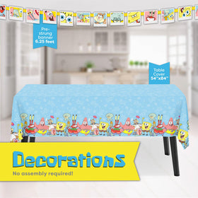 Unique Spongebob 9-inch plates for easy serving and cleanup