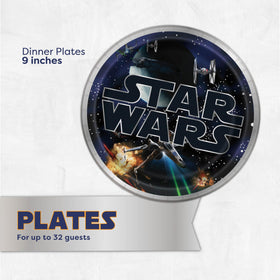 Unique Star Wars 6.5-inch napkins for absorbent, quick-clean convenience