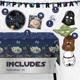 Unique Star Wars birthday napkins for quick cleanups at celebrations.