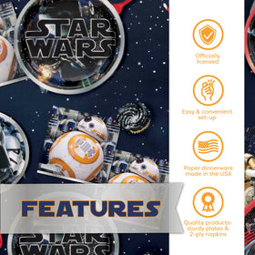 Unique Star Wars birthday sticker for the guest of honor.