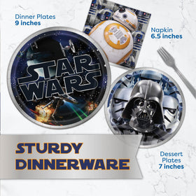 Unique Star Wars 9-inch plates handle party fare with durable style