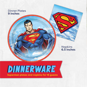 Unique Superman It's My Birthday sticker adds a festive touch to the celebration