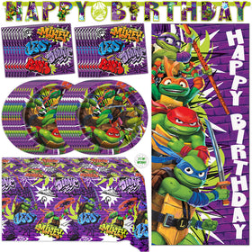Unique TMNT banner for a bold birthday backdrop that's easy to hang.