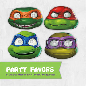 Unique TMNT masks let kids role-play and pose for photos.