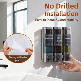 Unisence 1050ml dispenser with clear window for easy liquid level checks.