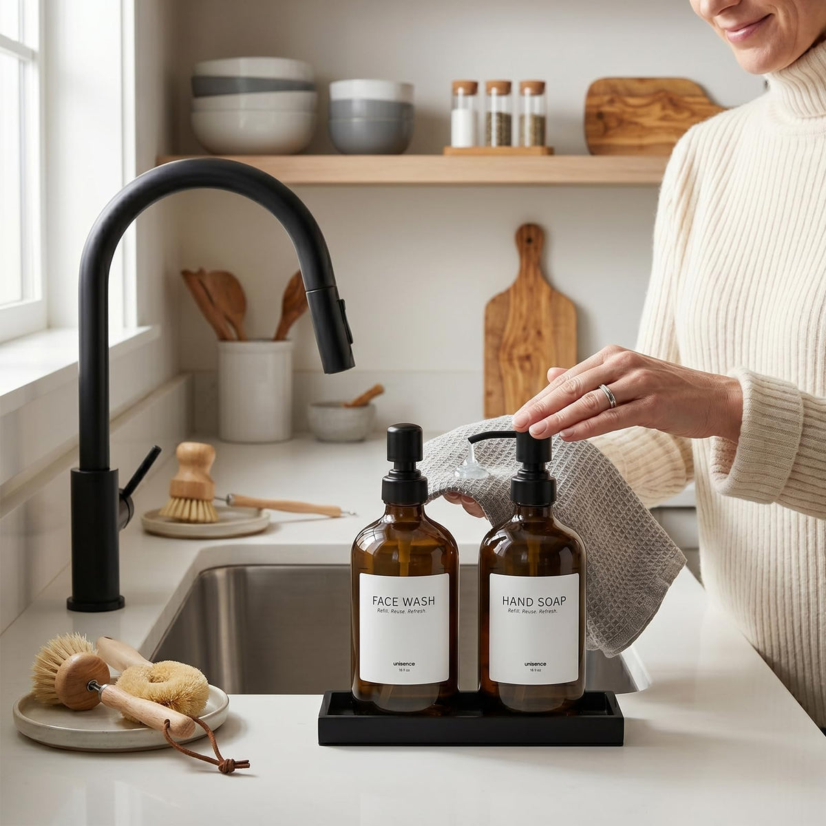 Unisence gift-ready packaging for a classy countertop upgrade.