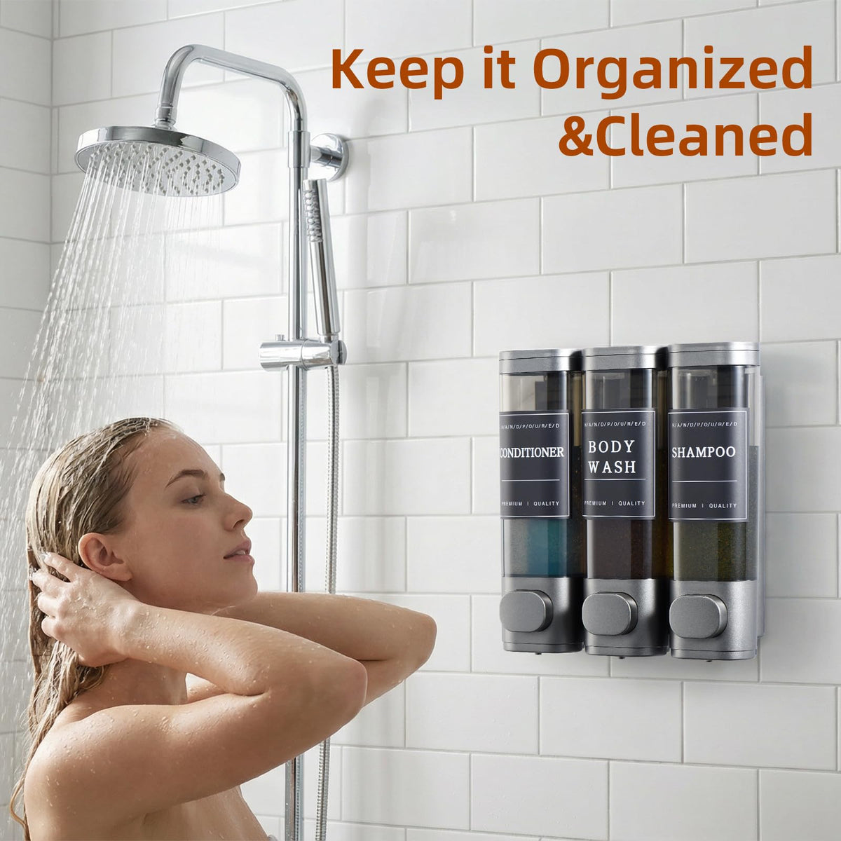 Unisence lockable wall-mounted dispenser prevents unauthorized use in shared bathrooms.