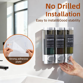 Unisence leak-proof pump handles thick liquids like conditioner.