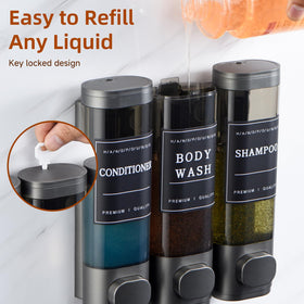 Unisence sleek matte finish dispenser fits bathroom, kitchen, or laundry.