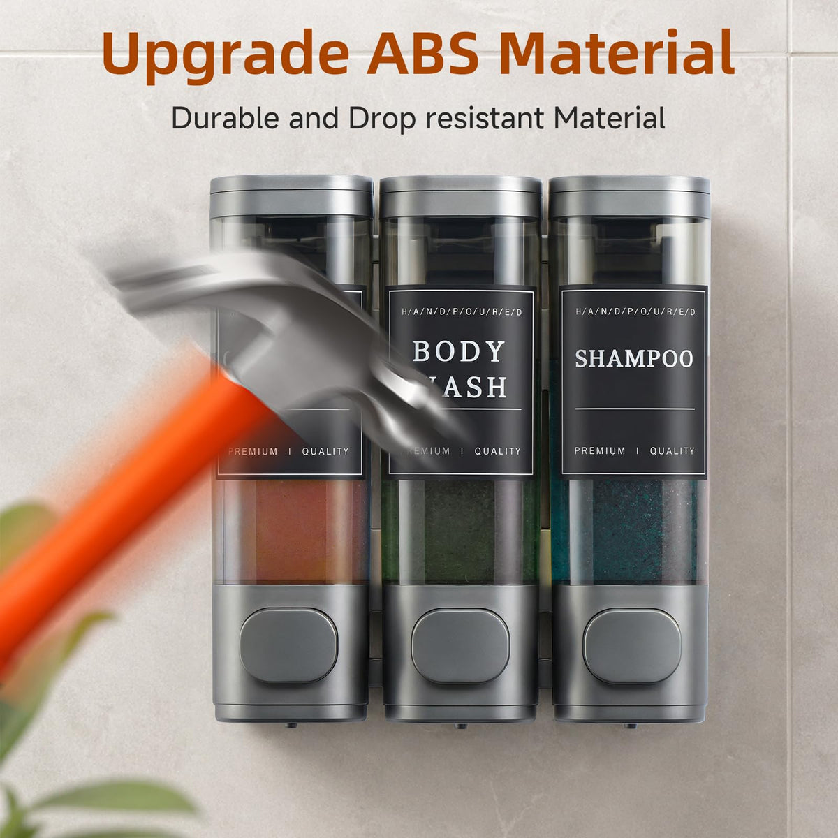 unisence three-compartment design keeps products organized