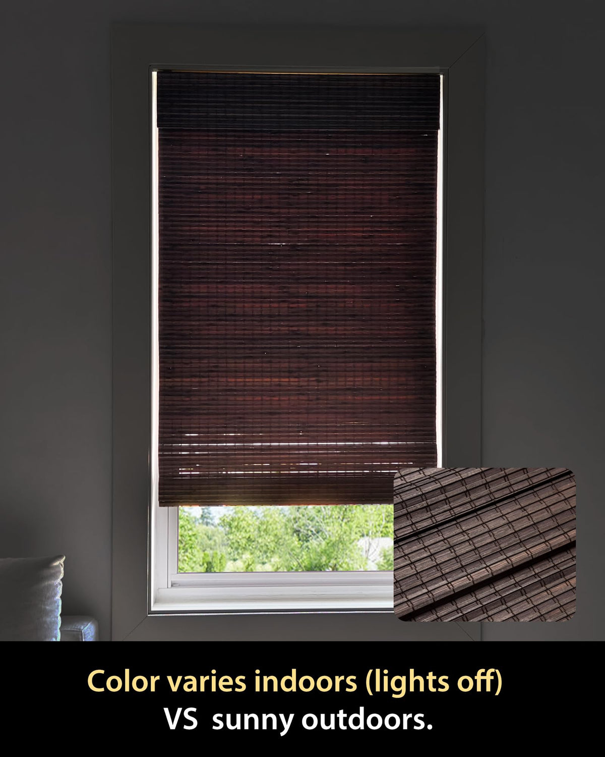 UNISHADES mounting example illustrating easy setup and clean look.