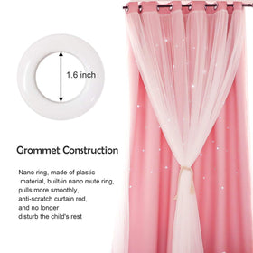 UNISTAR grommets-top curtain panels enable easy hanging