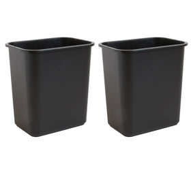 United Solutions 28-quart trash can under desk fits slim spaces and keeps work area tidy.
