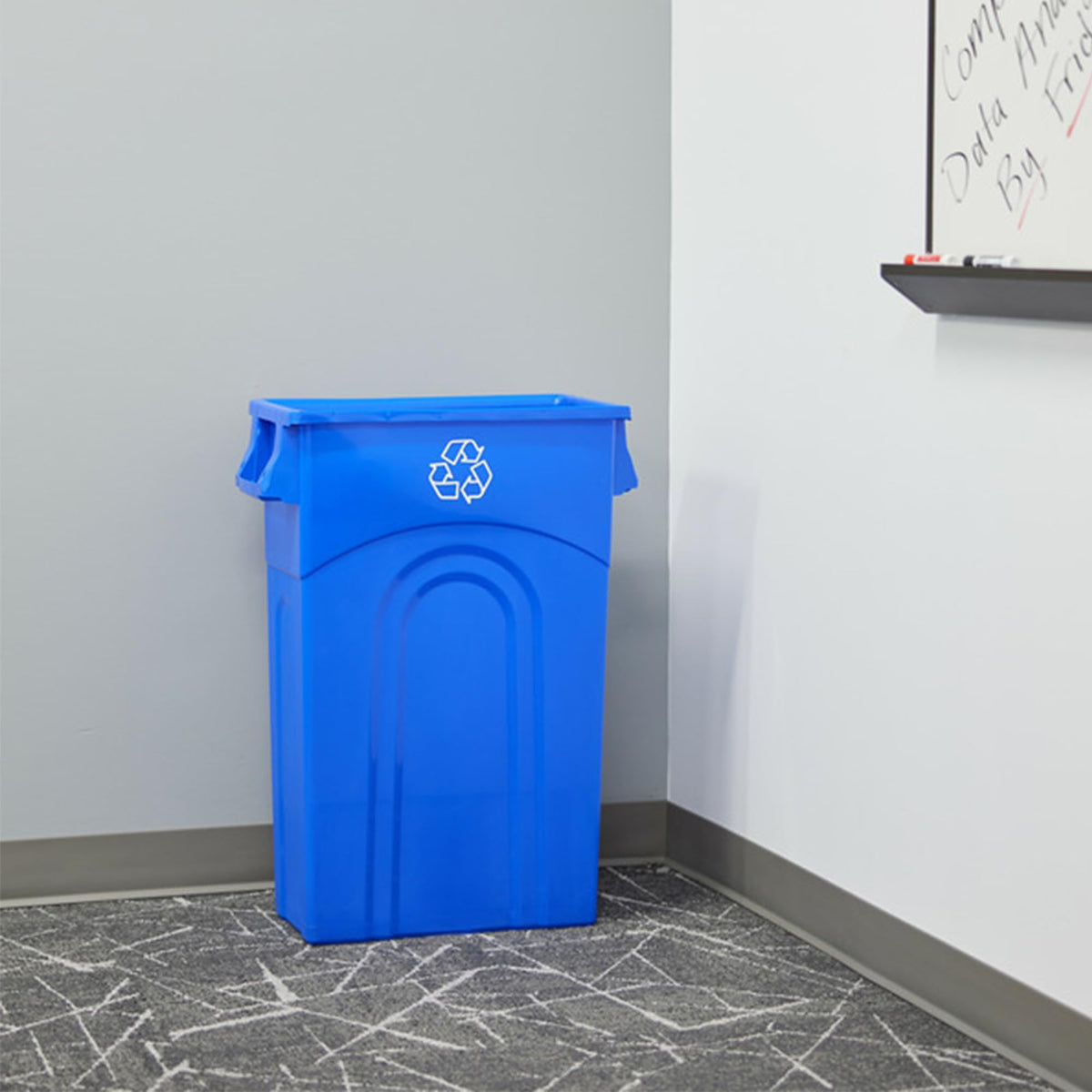 United Solutions Highboy dustpan edge for sweep-in convenience