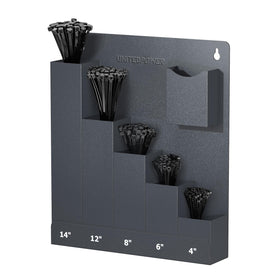 UNITEDPOWER Cable Tie Holder mounted on wall for quick zip-tie access