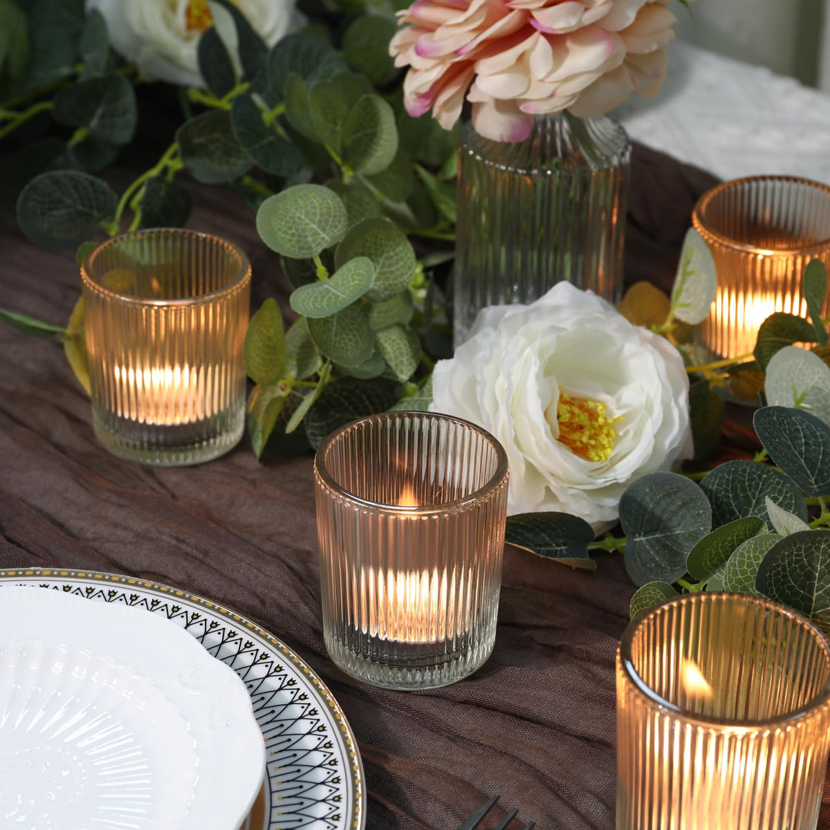 Uniteland tea light holders are easy to wipe clean after use.