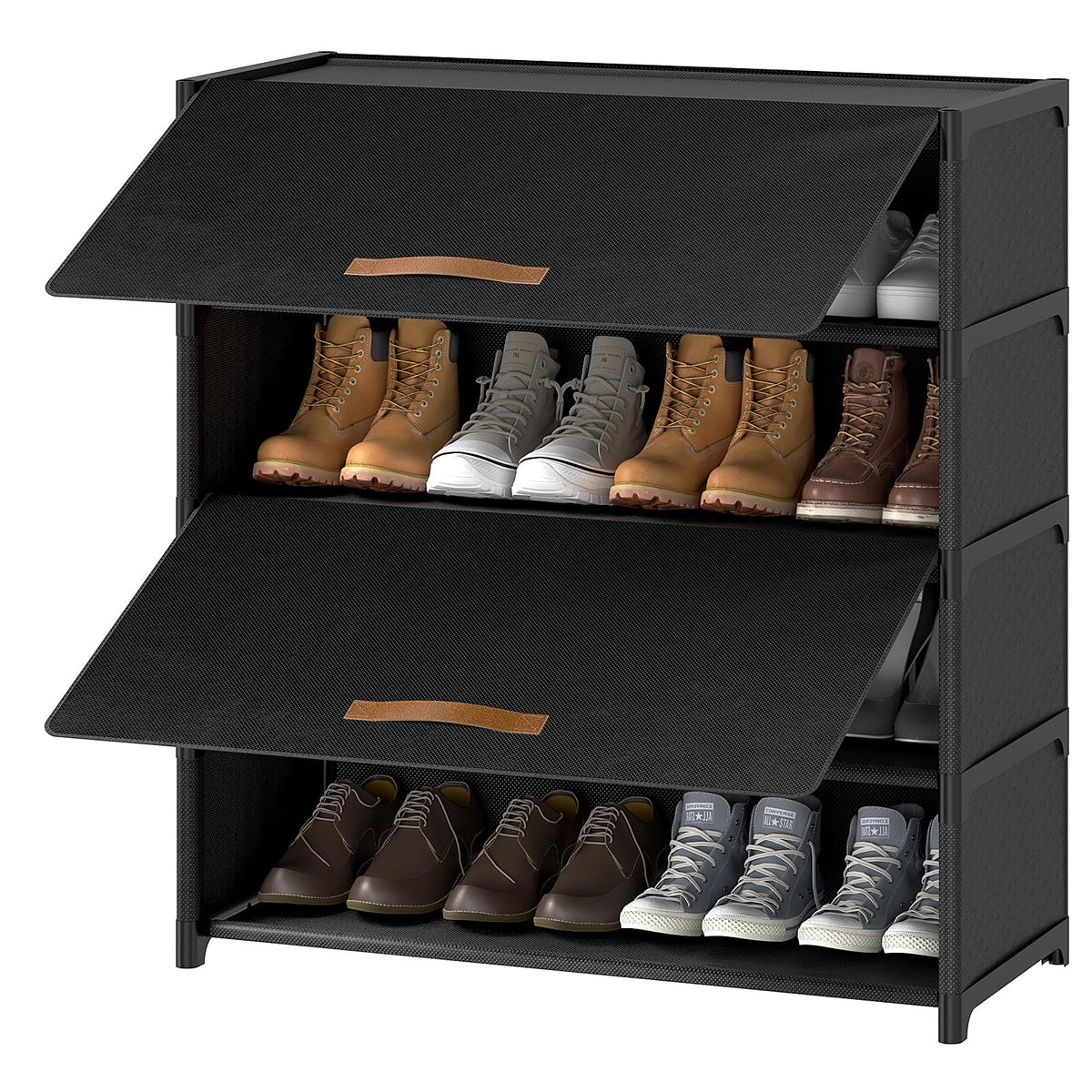 UNITSTAGE 5-tier shoe rack keeps 20 pairs neatly organized