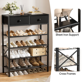 UNITSTAGE adjustable feet keep the unit level on uneven floors.