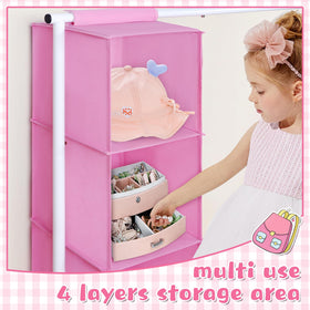 Folded storage image highlights collapsible design for quick stowaway after playtime.