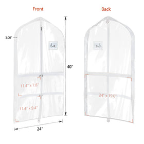 Univivi bag opened to reveal four medium pockets for shoes and accessories.