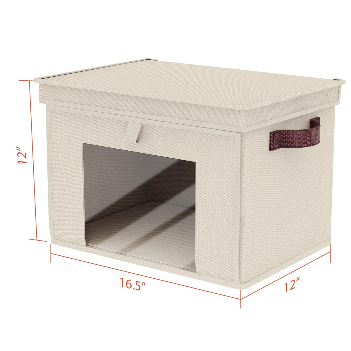 Univivi closet storage bin neatly placed on a shelf for organization