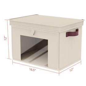 Univivi closet storage bin neatly placed on a shelf for organization