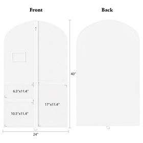 Univivi dance garment bag with clear PVC window for quick viewing