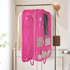 Univivi folded bag with handles ready for convenient carrying.