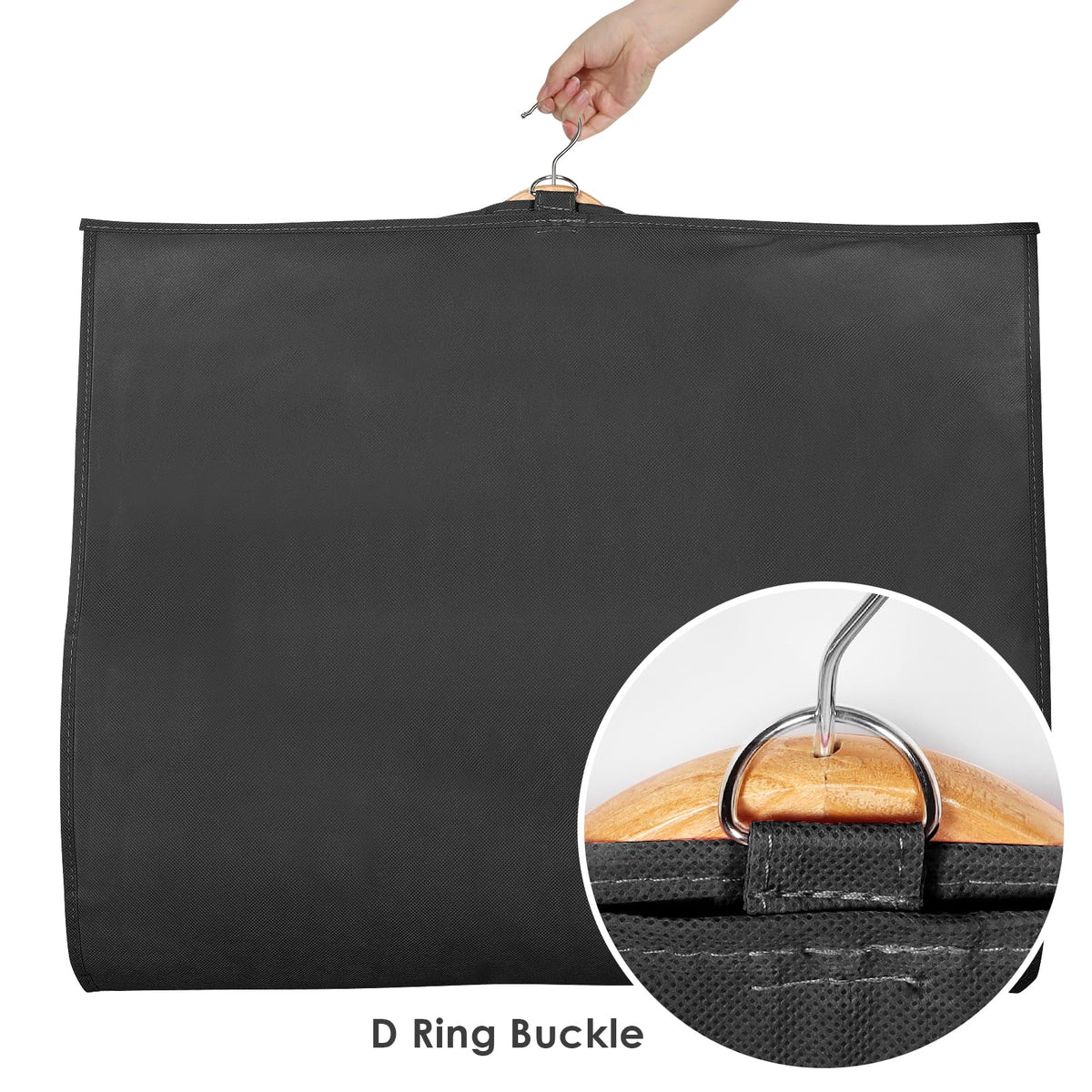 Univivi clear PVC with breathable gusset offers durable, reusable storage.