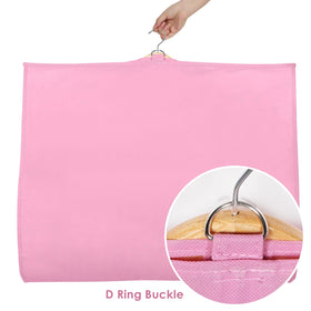Univivi pink dance bag holds costumes, dresses, and jackets securely for competitions.