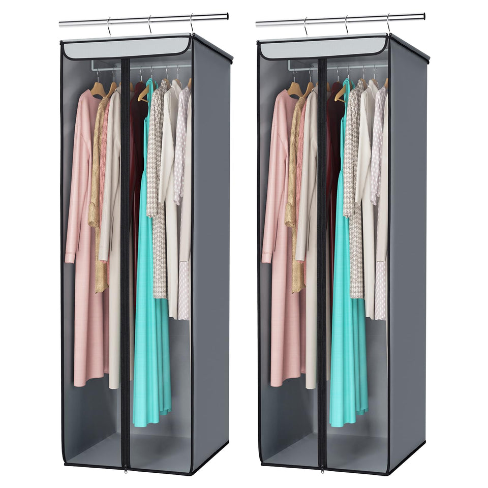 Univivi 54-inch garment bag with clear window for easy visibility.