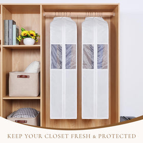 Univivi washable and reusable garment bag for long-term fabric protection.