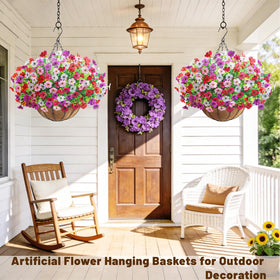 Unlemoni Artfiticial 24 silk flowers deliver vibrant year-round color