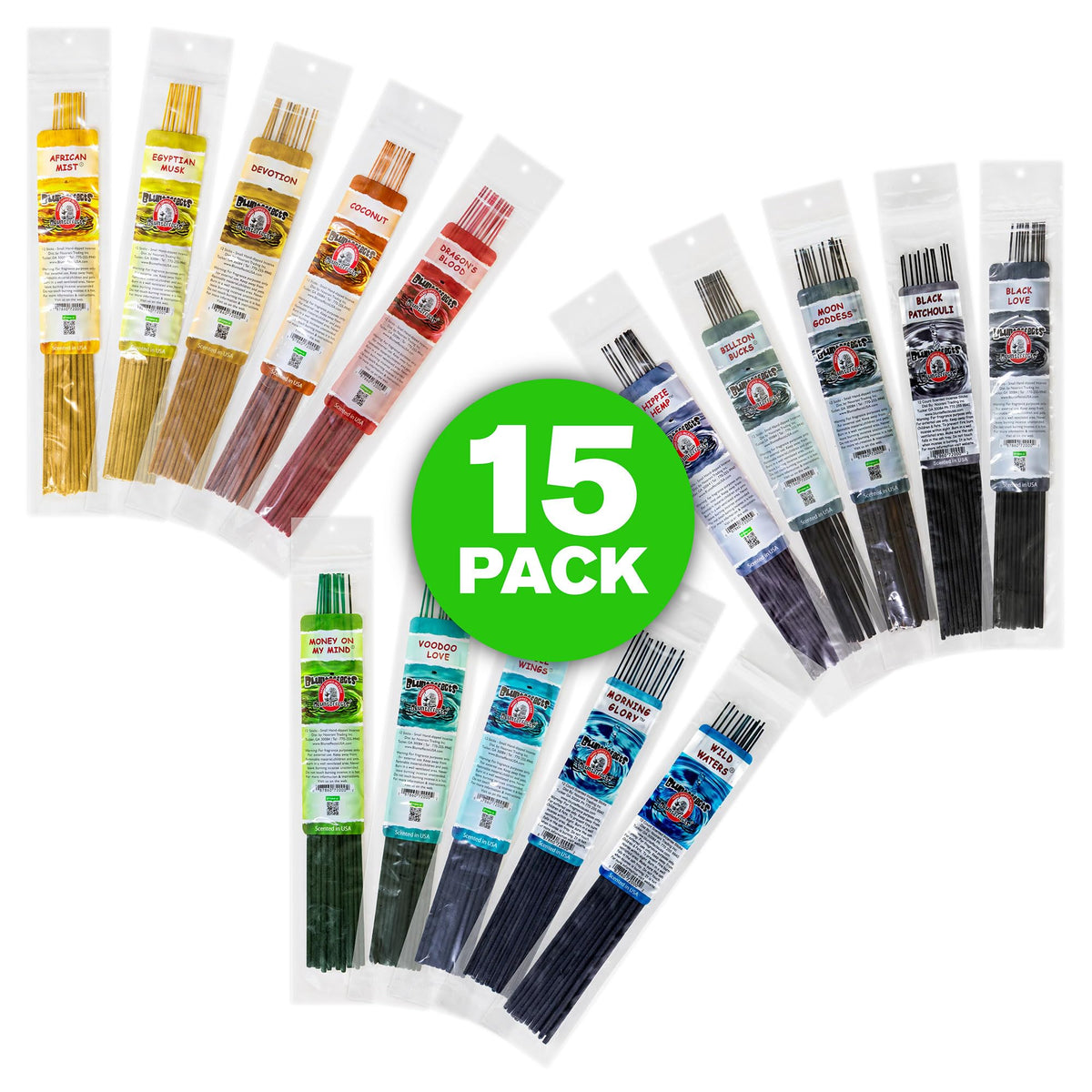 UNP Blunteffects 15-scent variety pack offers versatile mood-setting options.