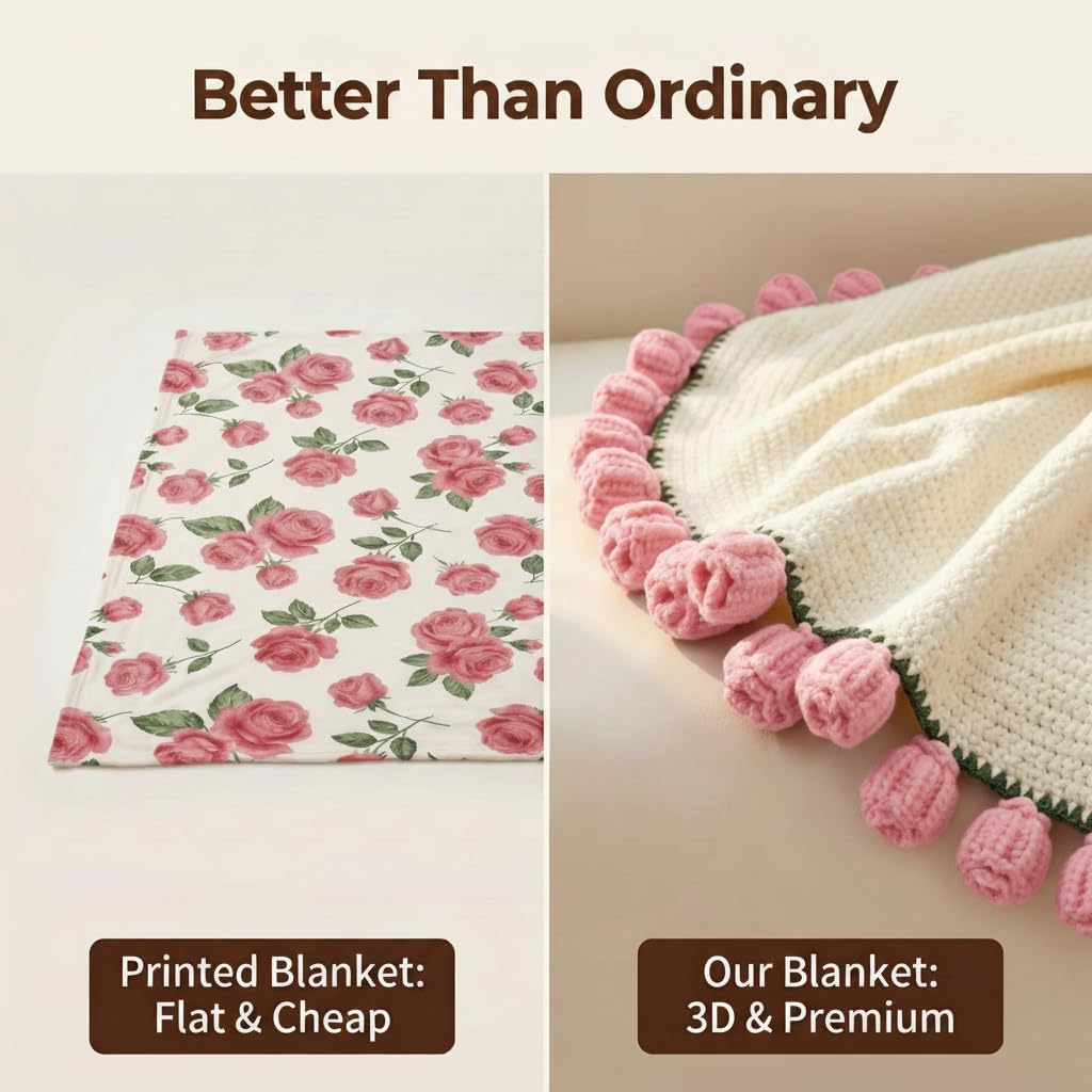 UODOR pink gift-ready blanket suitable for special occasions.
