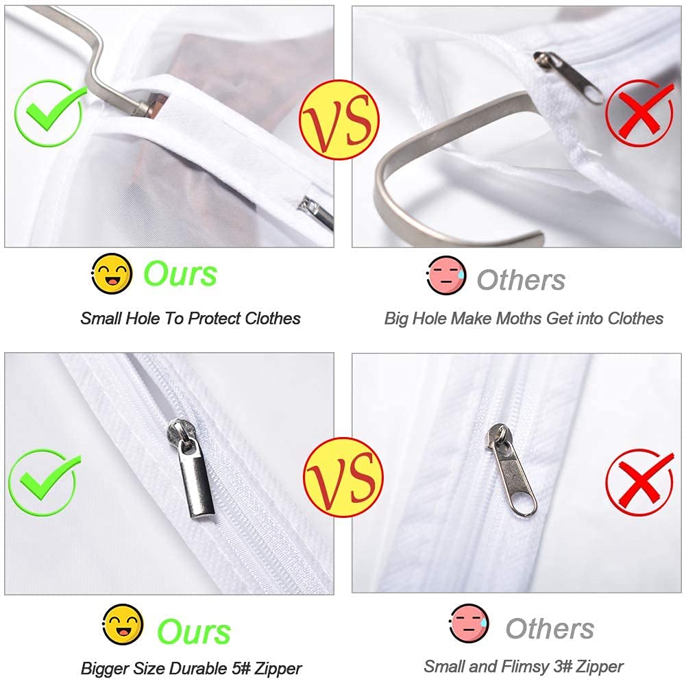 UOUEHRA pack of 6 garment bags for organized storage