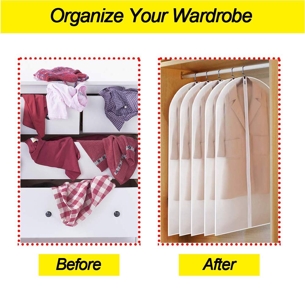 UOUEHRA garment bag suitable for travel and closet organization