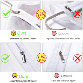 UOUEHRA visible storage bags help you spot outfits at a glance.
