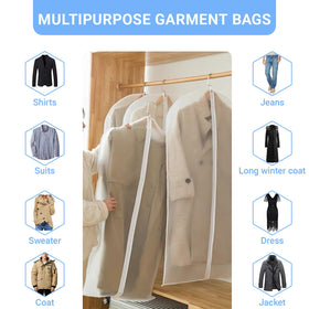 UOUEHRA washable and reusable garment bags save money and reduce waste.